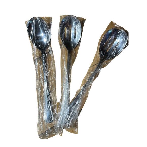 NEW! Set of 3 Winco Stainless Steel Serving Spoons. 18-8  #78. Serveware. Dinner - Picture 4 of 4